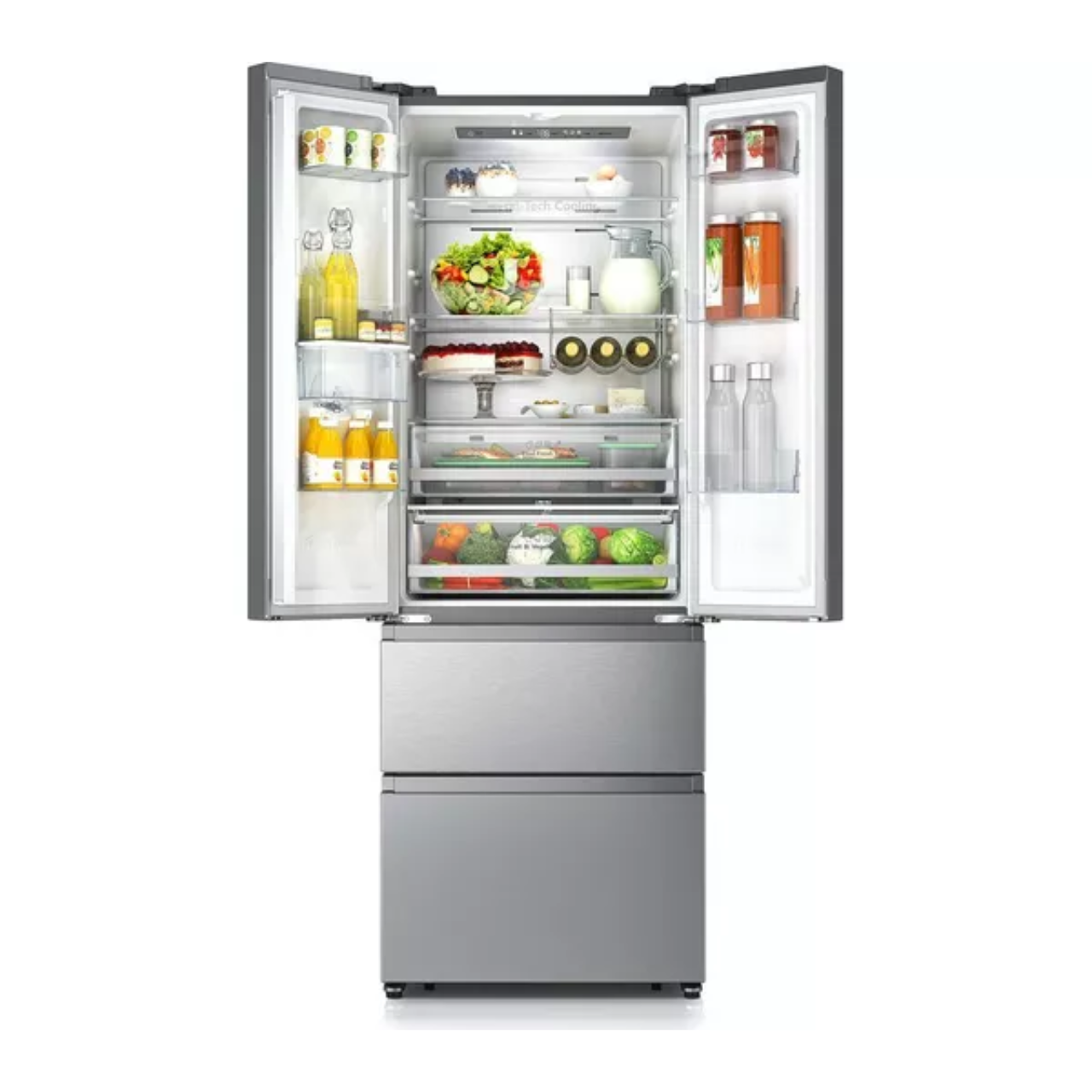 Hisense PureFlat RF632N4WIE Total No Frost American Fridge Freezer - Stainless Steel (EX-DISPLAY/A)