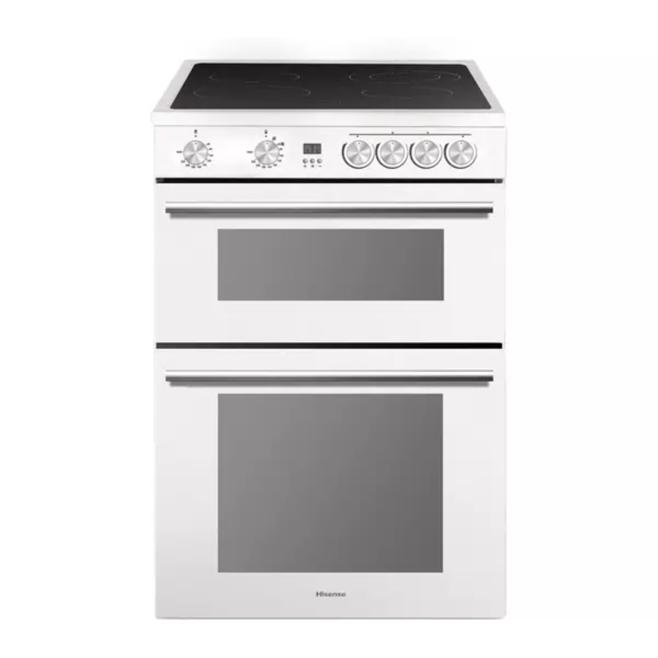 Hisense HDE3211BWUK 60cm Electric Cooker with Ceramic Hob - White - A+/A Rated (EX-DISPLAY/C)