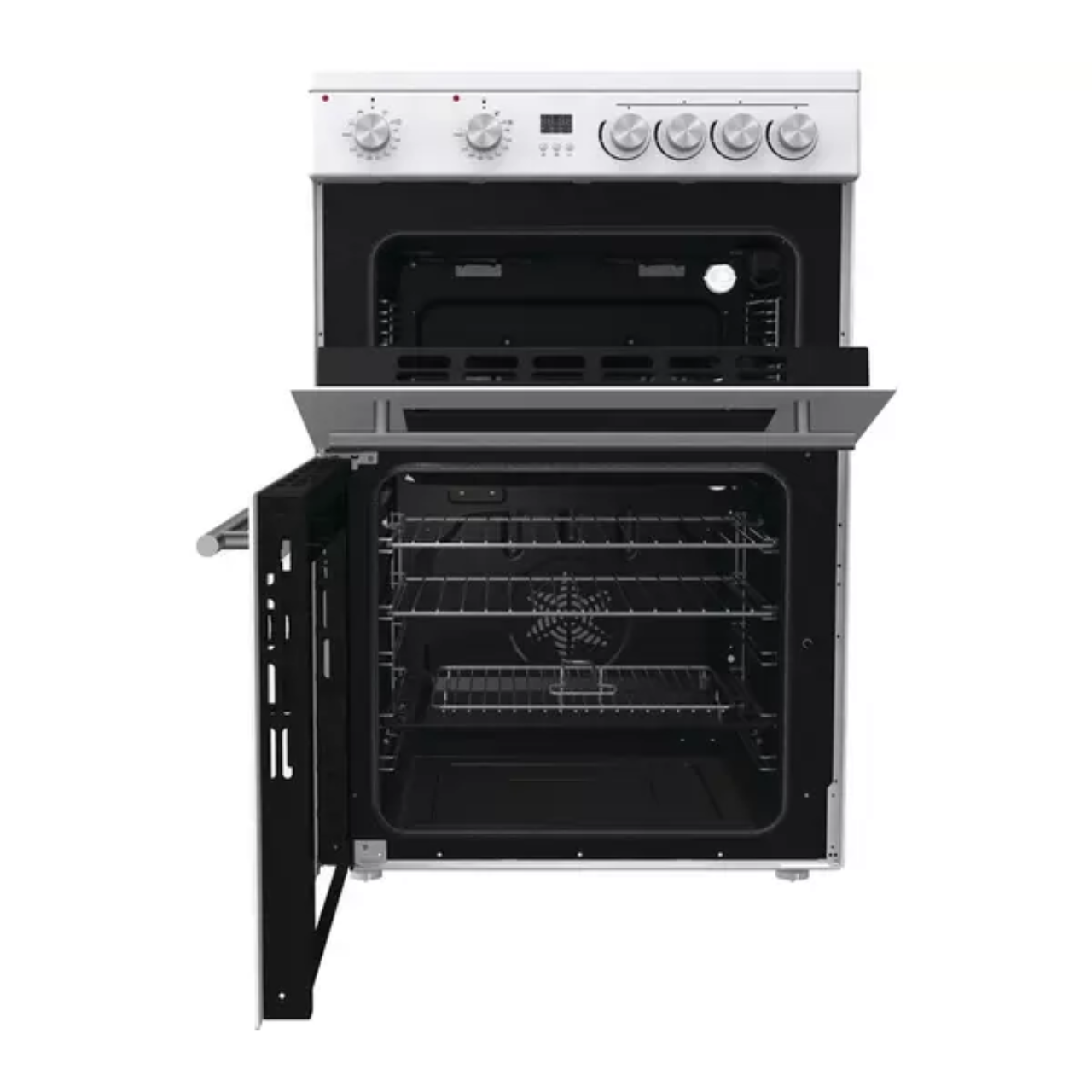 Hisense HDE3211BWUK 60cm Electric Cooker with Ceramic Hob - White - A+/A Rated (EX-DISPLAY/C)