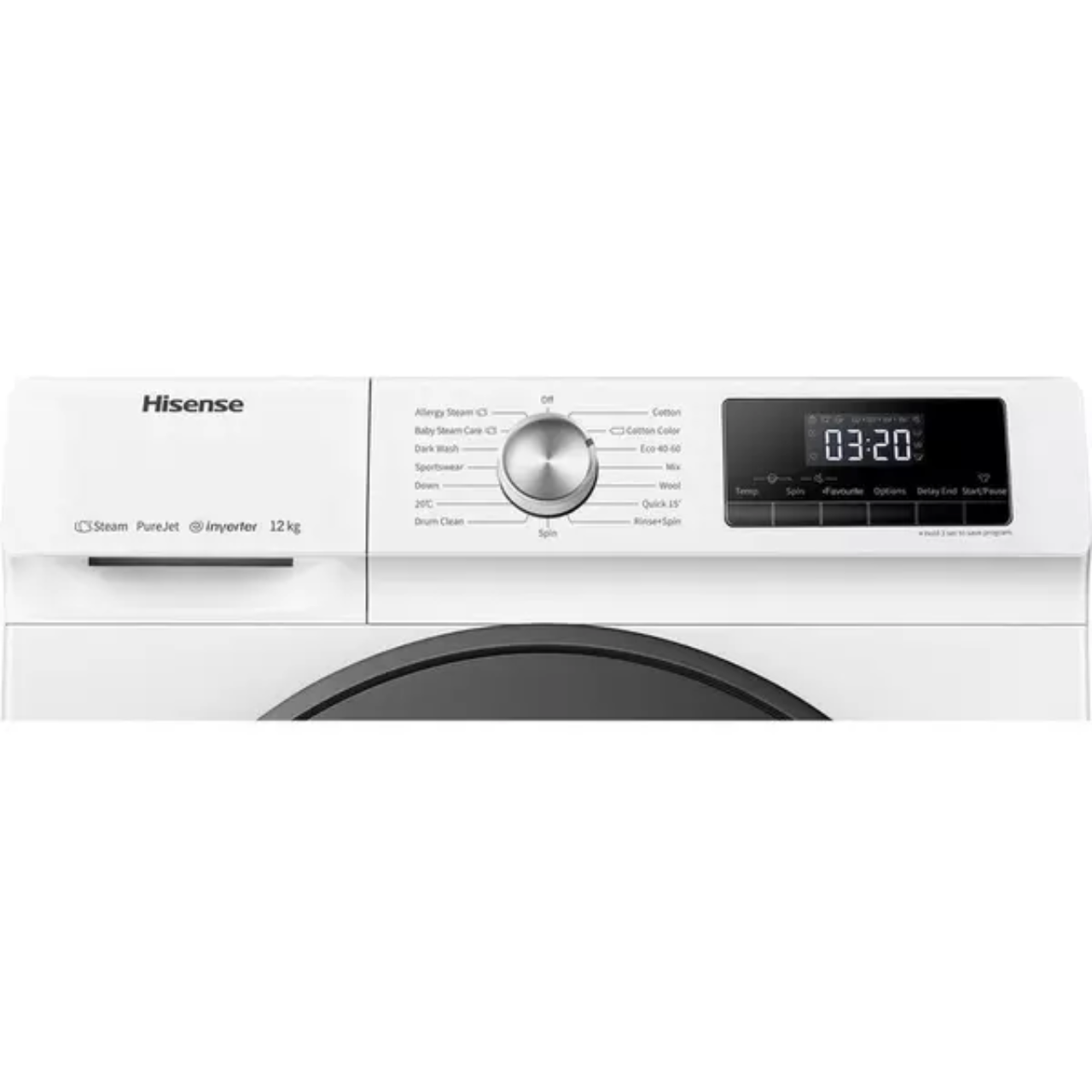 Hisense 3 Series WFQA1214EVJM 12kg Washing Machine with 1400 rpm - White - A Rated (EX-DISPLAY/B)