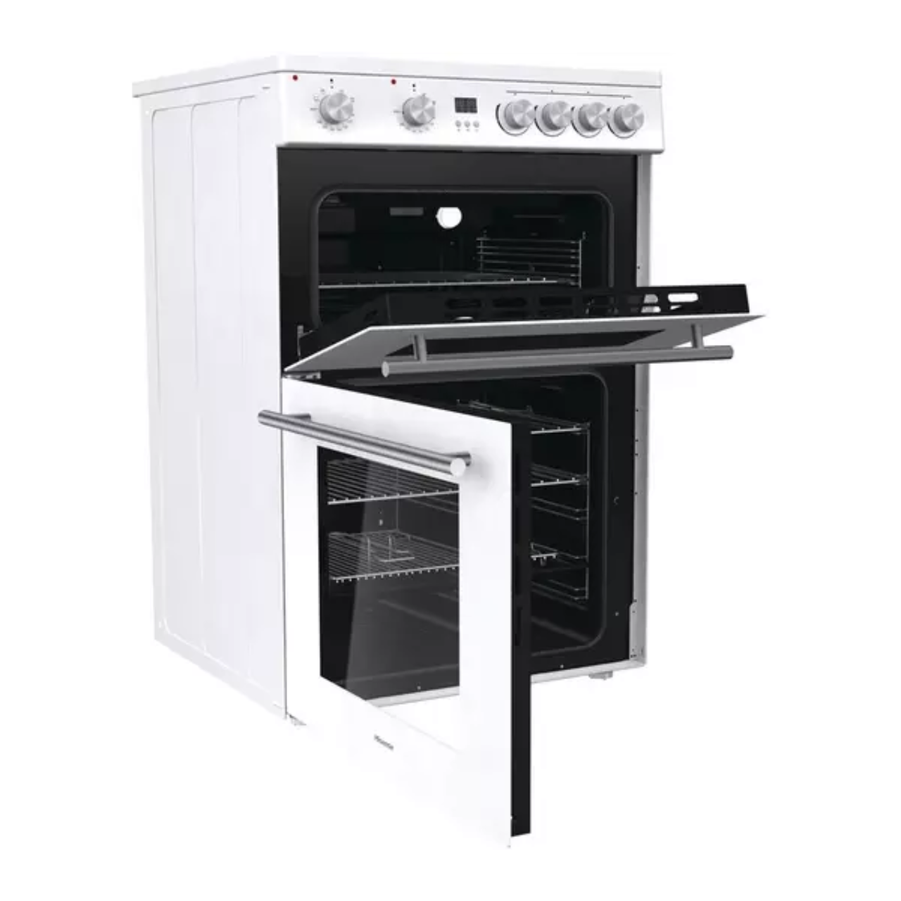 Hisense HDE3211BWUK 60cm Electric Cooker with Ceramic Hob - White - A+/A Rated (EX-DISPLAY/A)