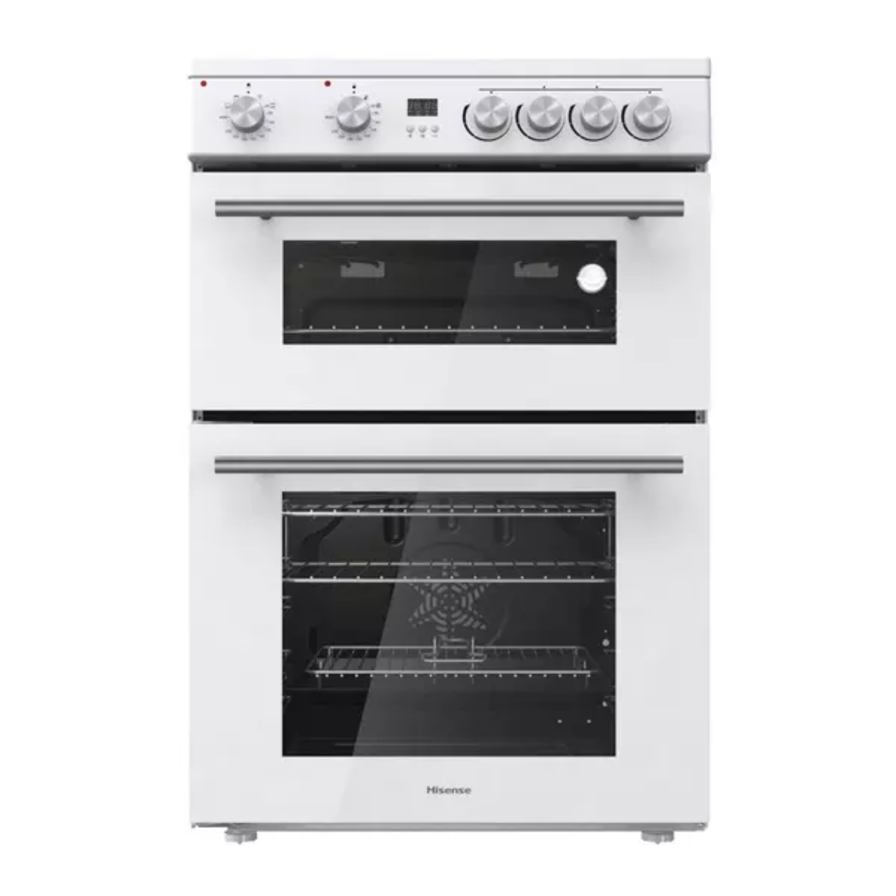 Hisense HDE3211BWUK 60cm Electric Cooker with Ceramic Hob - White - A+/A Rated (EX-DISPLAY/C)