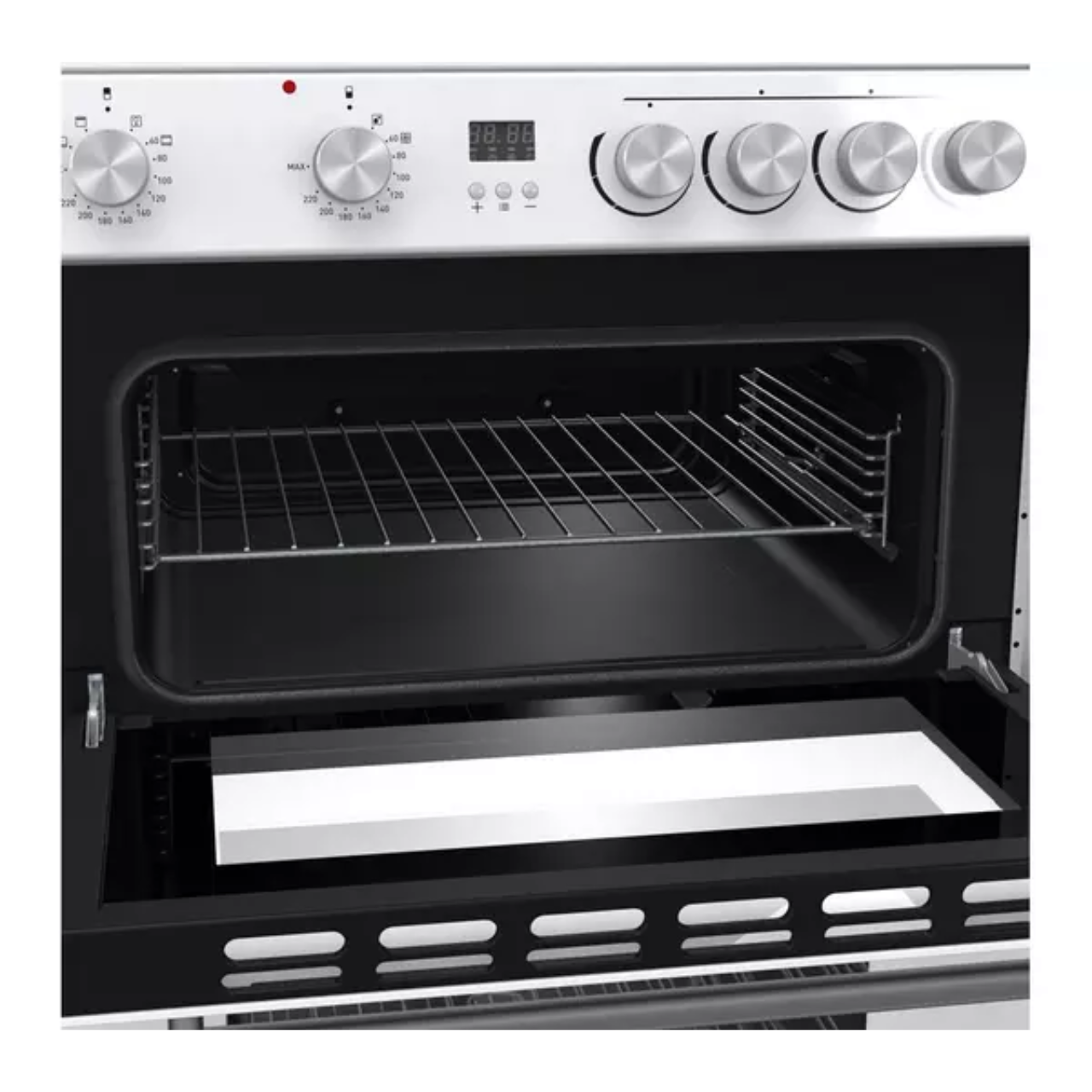 Hisense HDE3211BWUK 60cm Electric Cooker with Ceramic Hob - White - A+/A Rated (EX-DISPLAY/B)