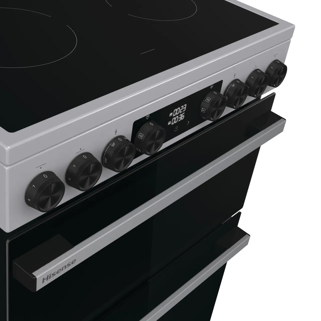 Hisense Hi6 Max HDCEC6C20X 60cm Electric Cooker with Ceramic Hob - Stainless Steel - A Rated (EX-DISPLAY/B)