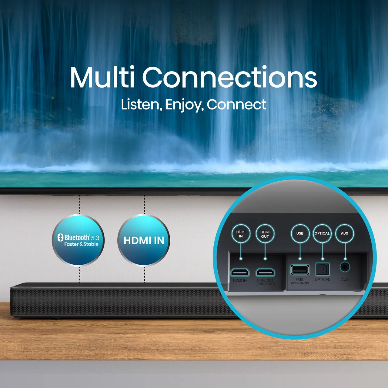 Hisense AX3120G 3.1.2 Soundbar with Wireless Subwoofer - Black