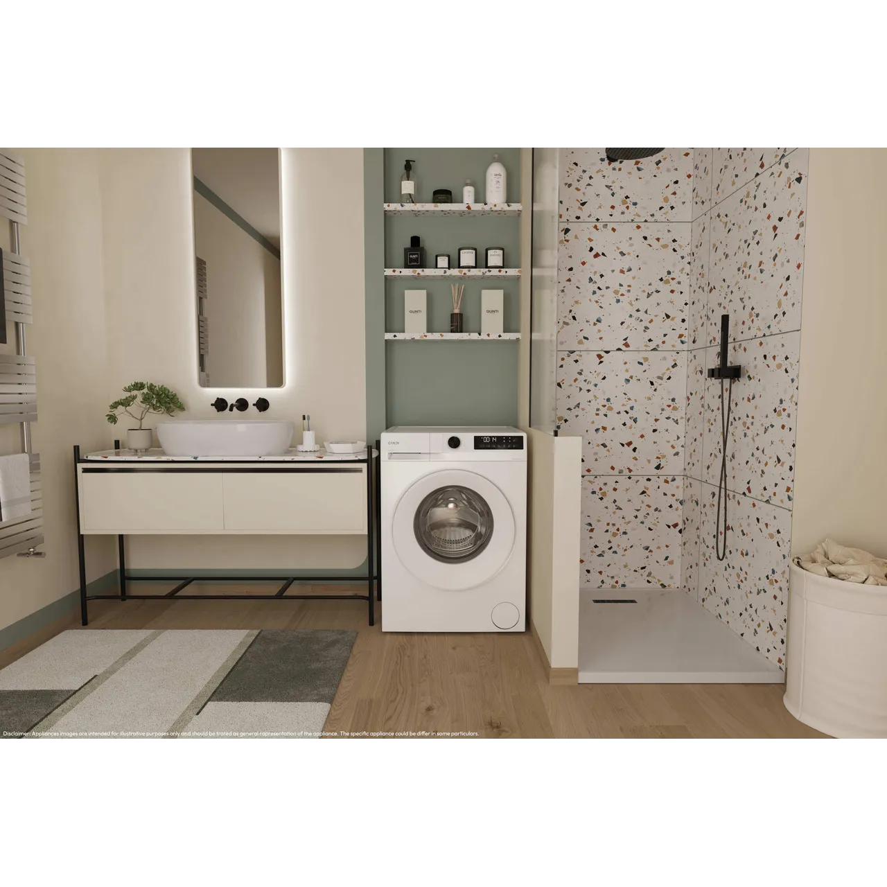 Candy Quick Pro GD 48S6-80 8kg Washing Machine with 1400 rpm - White - A Rated (EX-DISPLAY/A)