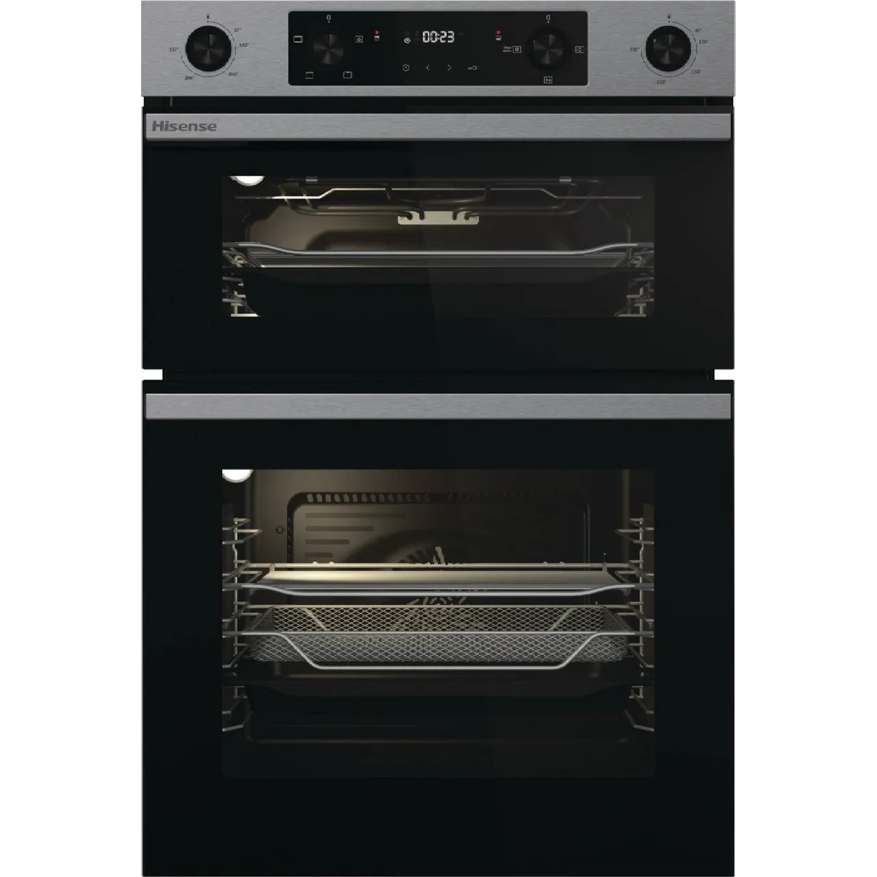 Hisense Hi6 BID914221CX Built In Electric Double Oven - Stainless Steel - A/A Rated (EX-DISPLAY/A)