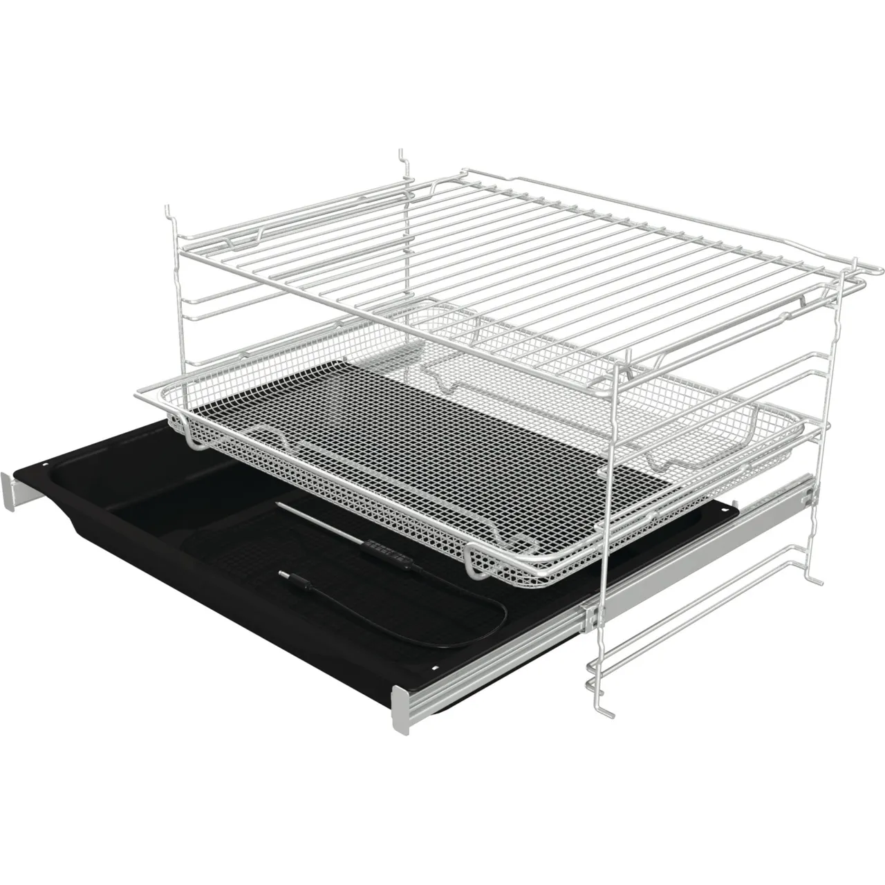 Hisense Hi6 BlackLine BSA66346ADBGUK Wifi Connected Built In Electric Single Oven - Jet Black - A+ Rated (EX-DISPLAY/C)