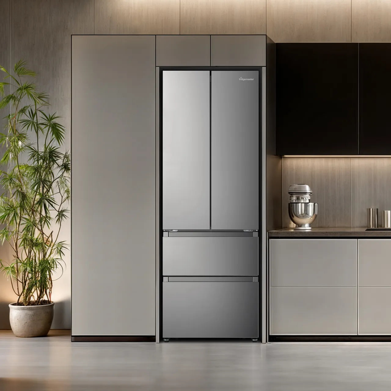 Fridgemaster MF70450ES Total No Frost Multi-door American Fridge Freezer - Silver - E Rated (EX-DISPLAY/C)