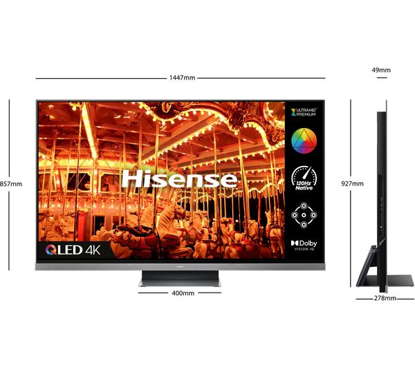 HISENSE 65A9HTUK 65" Smart 4K Ultra HD HDR OLED TV with Google Assistant & Alexa