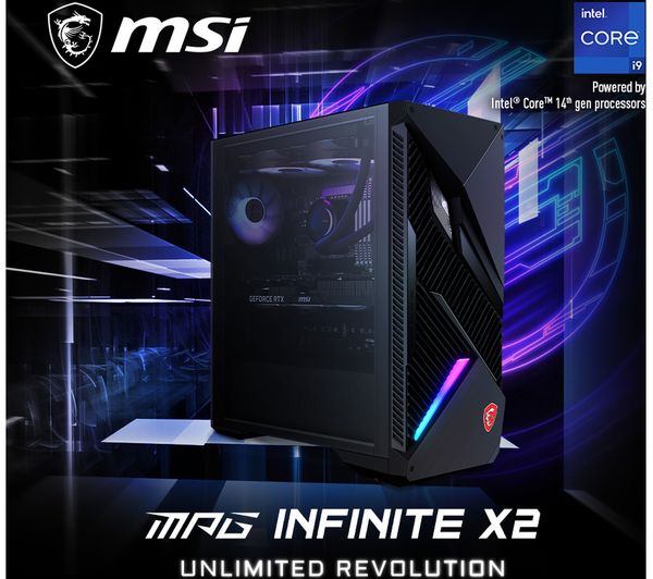 MSI MAG Infinite S3 14NUE7-1609UK Gaming PC Intel i7 14th Gen 16GB 1TB RTX 4070S
