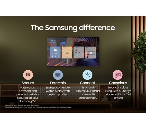 SAMSUNG UE65DU7100KXXU 65" Smart 4K Ultra HD HDR LED TV with Bixby