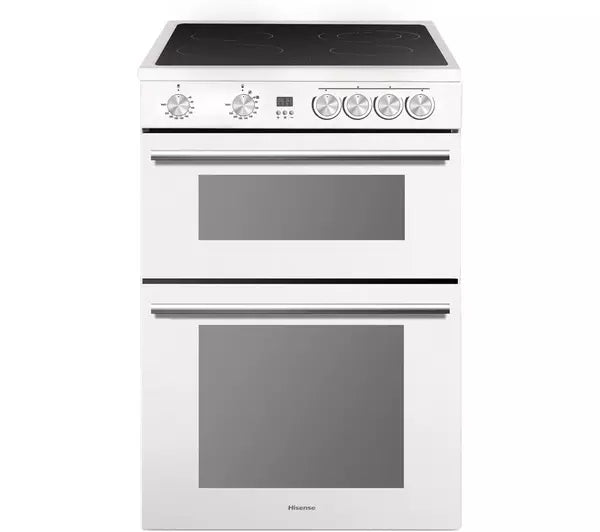 Hisense HDE3211BWUK 60cm Electric Cooker with Ceramic Hob - White - A+/A Rated (EX-DISPLAY/A)